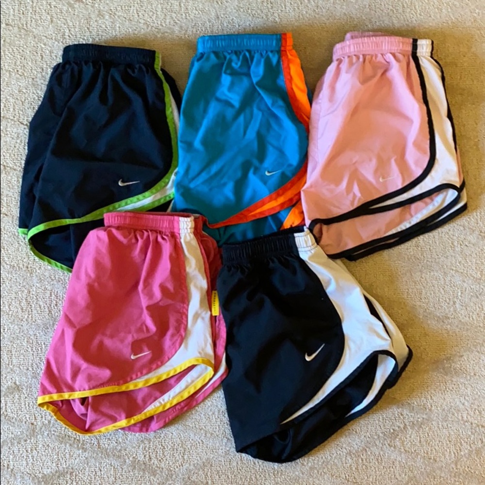 5 pairs of Nike shorts